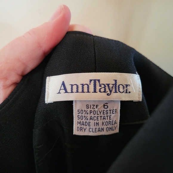 Sz 6 Vintage Ann Taylor Halter Tuxedo Dress - Picture 3 of 4